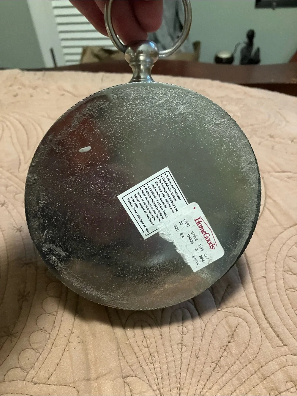 Vintage-Style Passport To India Desk Clock